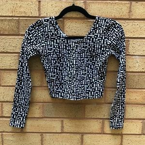 Geometric American Apparel Crop Top